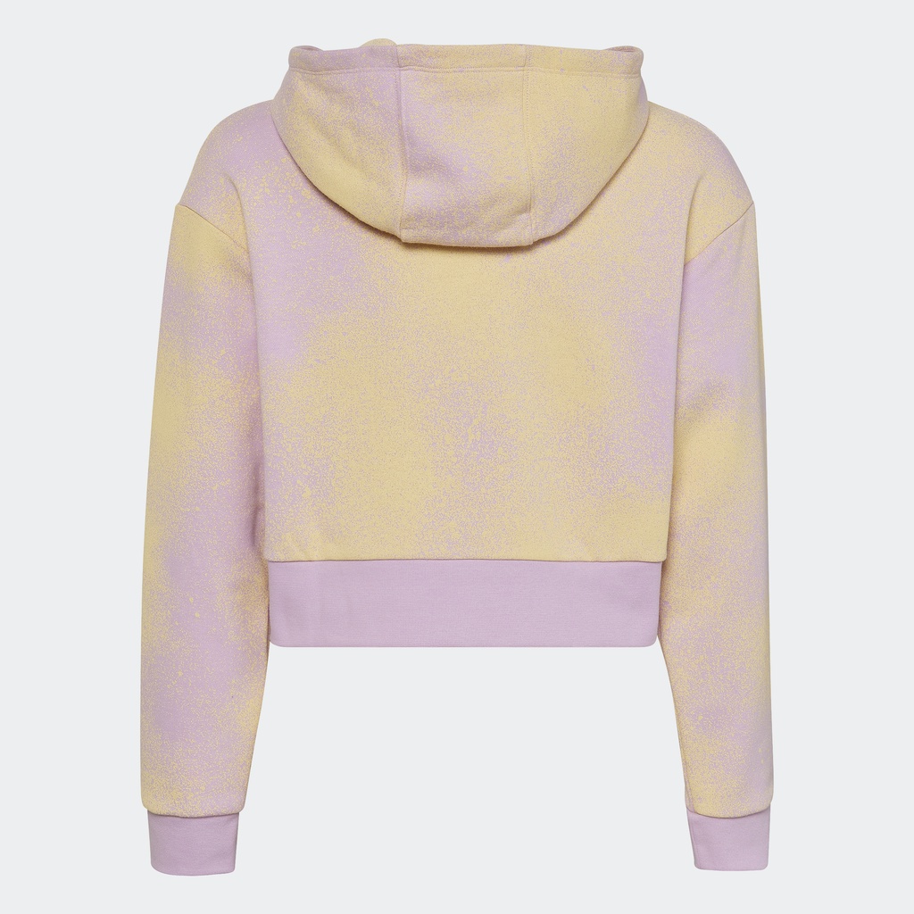 Adidas Phong cách sống Áo Hoodie Lửng Họa Tiết Graphic Trẻ em Màu tím HK2942