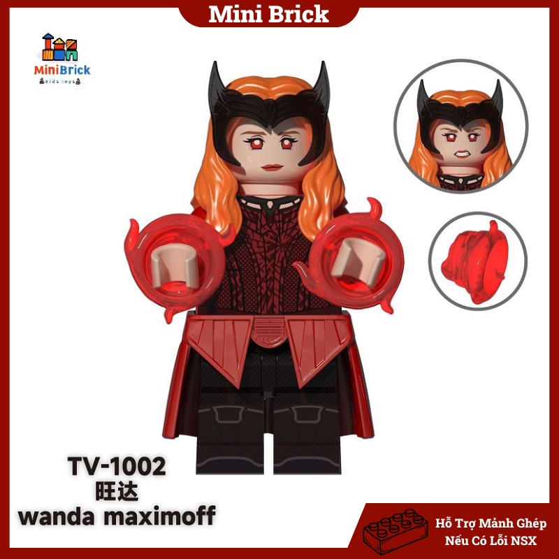 Marvel Mô hình Lắp ráp Minifigures Đội trưởng mỹ Người sắt Ultron Super Hero Siêu anh hùng TV6201 Minibrick Minibricks