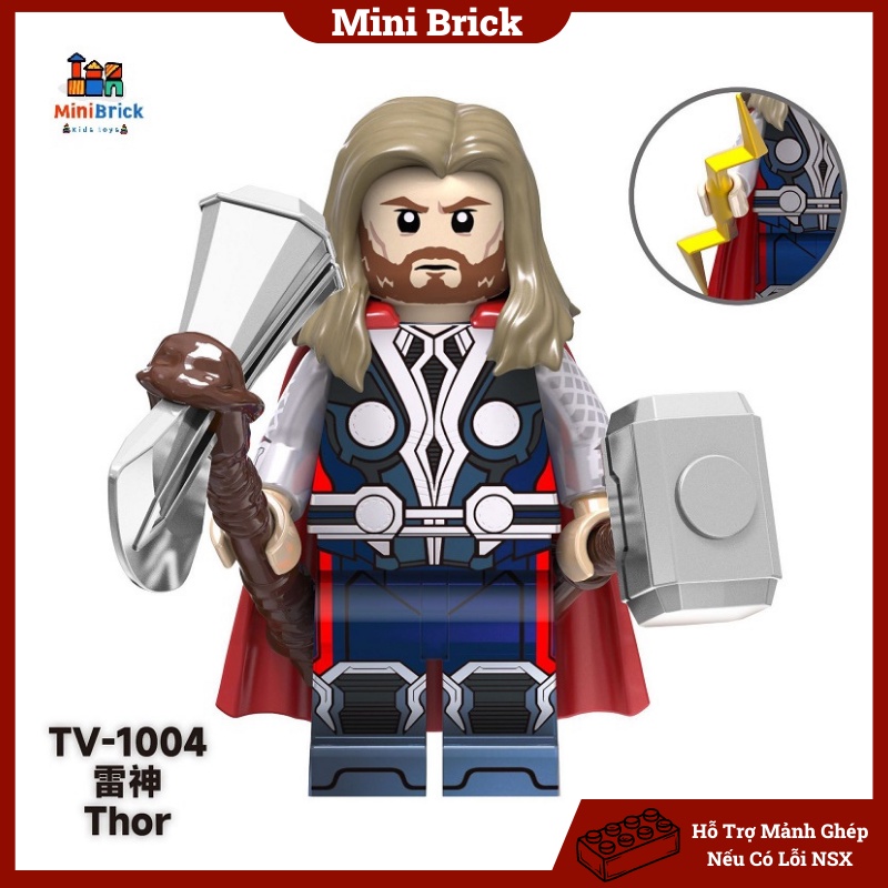Marvel Mô hình Lắp ráp Minifigures Đội trưởng mỹ Người sắt Ultron Super Hero Siêu anh hùng TV6201 Minibrick Minibricks