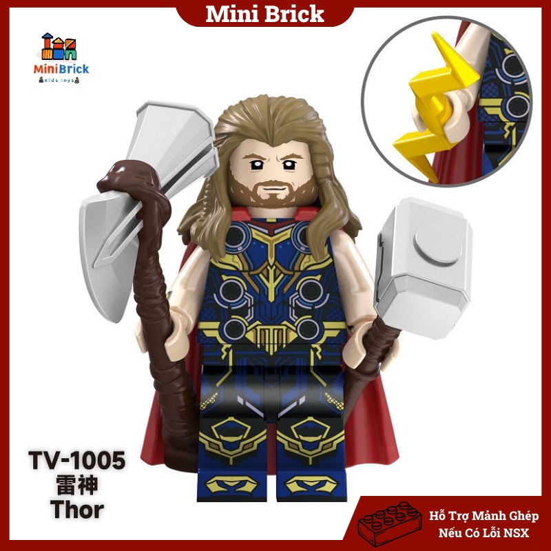 Marvel Mô hình Lắp ráp Minifigures Đội trưởng mỹ Người sắt Ultron Super Hero Siêu anh hùng TV6201 Minibrick Minibricks