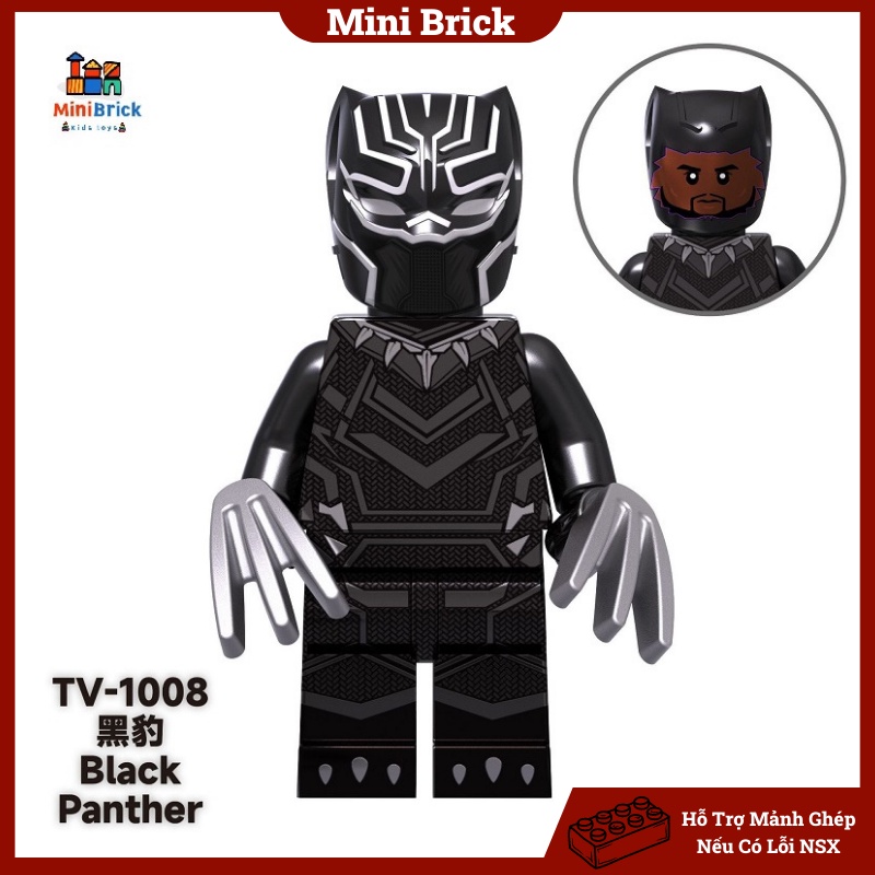 Marvel Mô hình Lắp ráp Minifigures Đội trưởng mỹ Người sắt Ultron Super Hero Siêu anh hùng TV6201 Minibrick Minibricks