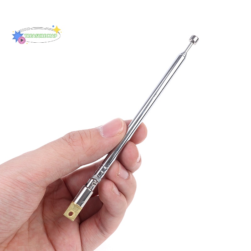 1 Ăng Ten Thu Sóng radio fm Bằng Thép Không Gỉ 37cm 5 Phần heyuanlong333