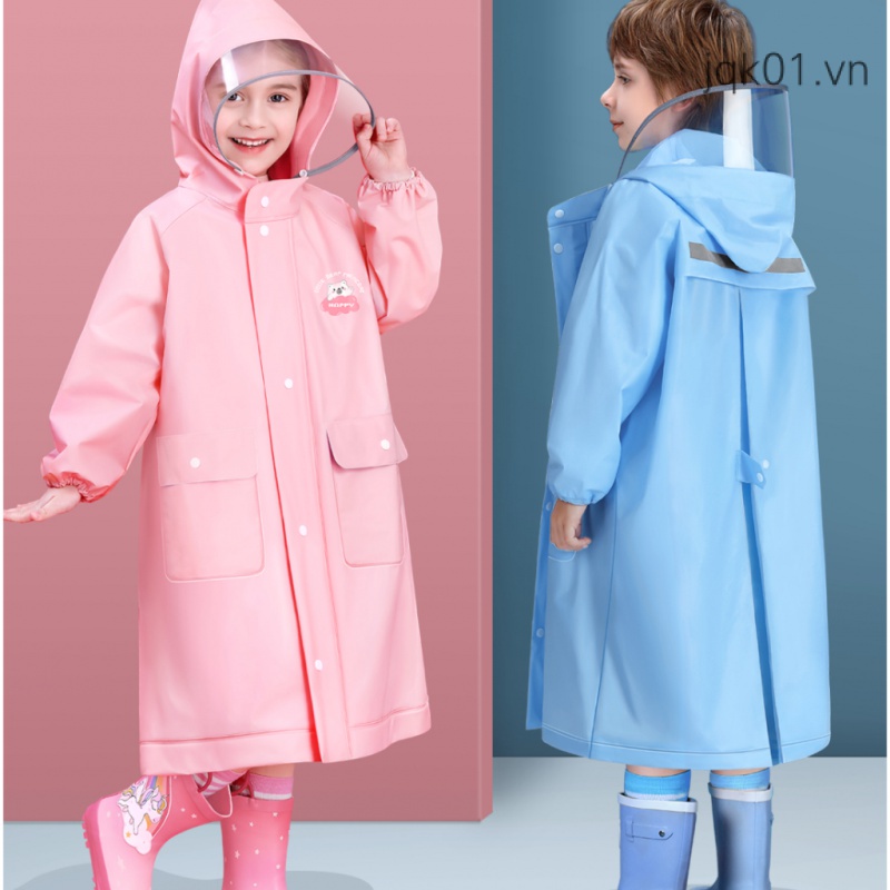 Áo Mưa Toàn Thân Chống Thấm Nước Họa Tiết Xinh Xắn Cho Bé