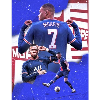 Poster mbappe, ảnh dán tường mbappe cực đẹp, poster bóng đá có sẵn keo dán - mới nhất