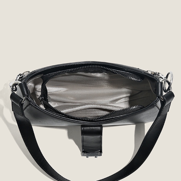 IELGY Túi Xách Màu Trắng Đen Dễ Phối Đồ Thời Trang Cho Nữ