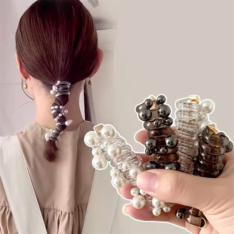 Thời Trang Dây Buộc Tóc Đuôi Ngựa Co Giãn Bằng Cao Su Dành Cho Nữ