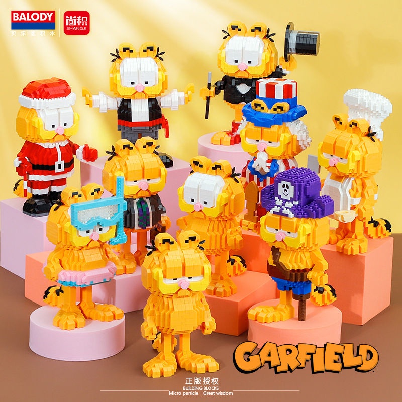 Đồ Chơi Lắp Ráp Mô Hình Nhân Vật garfield