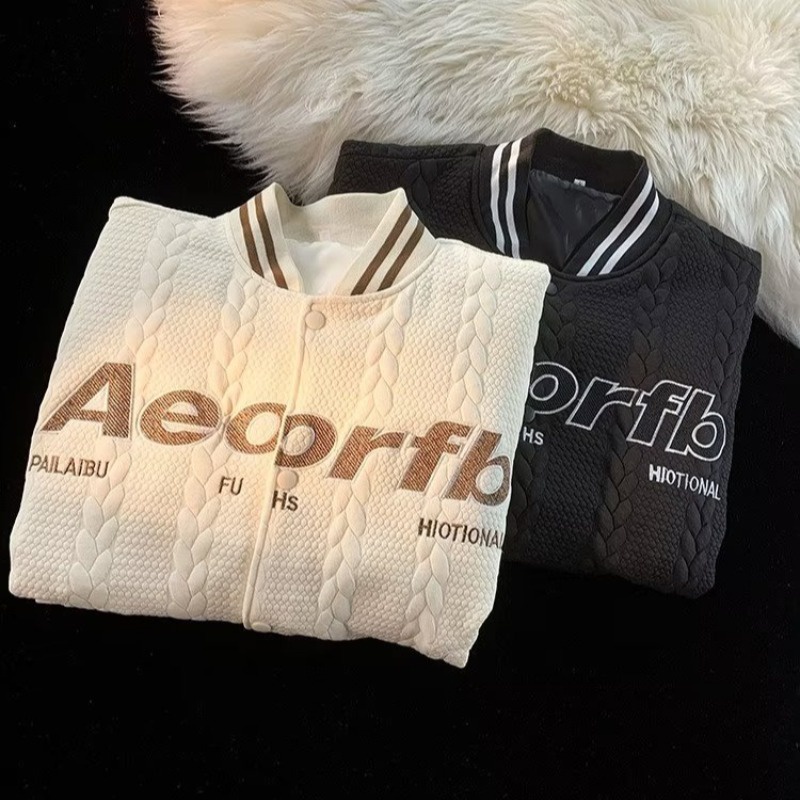 Áo Khoác Bóng Chày Thêu Chữ Thời Trang Cá Tính