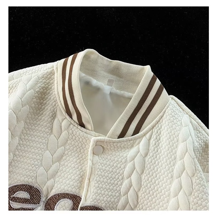 Áo Khoác Bóng Chày Thêu Chữ Thời Trang Cá Tính