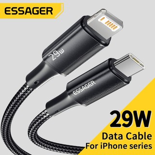 Essager Dây Cáp Sạc Nhanh usb c 29w pd Cho iphone 14 13 12 11 pro max xs 8 plus ipad macbook