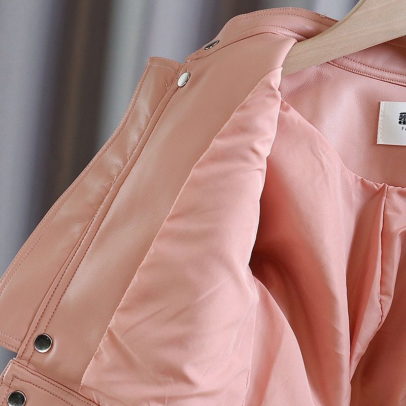 Áo Khoác Da Phong Cách Phương Tây Thời Trang Mùa Thu Cho Bé Gái