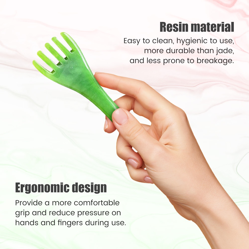 Saniye Lược Chải Tóc Mát Xa Da Đầu Bằng Nhựa resin