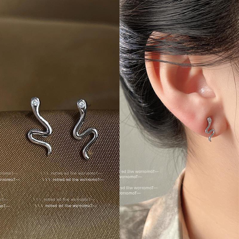 Khuyên Tai Hợp Kim Hình Rắn Sáng Tạo Cho Nữ