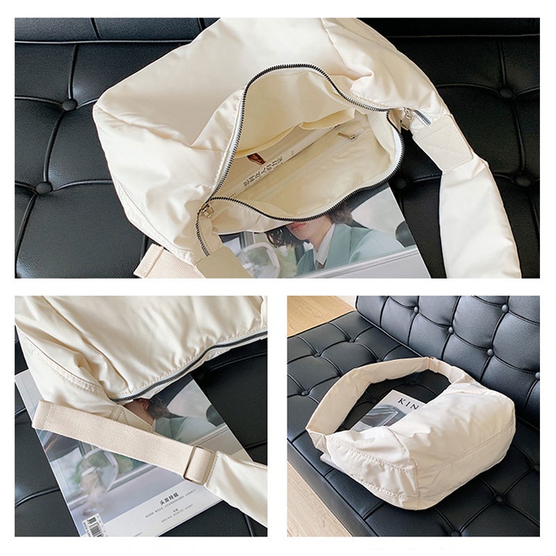 YADOU Túi Đeo Vai Bằng Vải cotton Sức Chứa Lớn Mẫu Mới 2023 Thời Trang Thu Đông Dành Cho Nữ