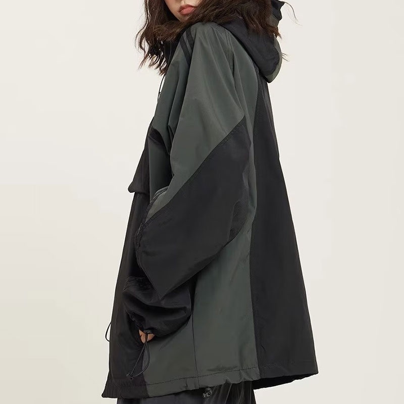 Esea Áo Khoác Tay Dài Chống Gió Chống Nước Thời Trang Xuân Thu Phong Cách Mỹ Cho Nam Và Nữ