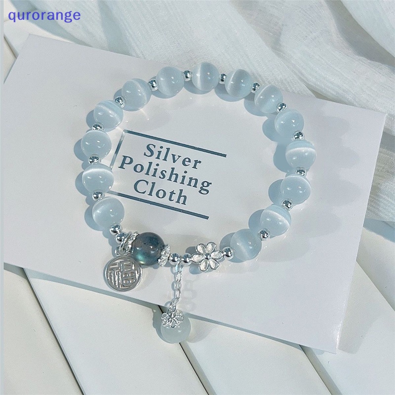 Range Vòng Tay Chuỗi Hạt Đá opal Nhân Tạo Co Giãn Thời Trang Đơn Giản Cho Nữ