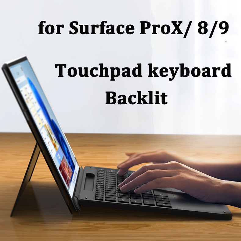 Bàn Phím Cơ 7 Màu Có Đèn Nền Từ Tính Cho surface pro x pro 8 pro 9 surface pro 8 / 9