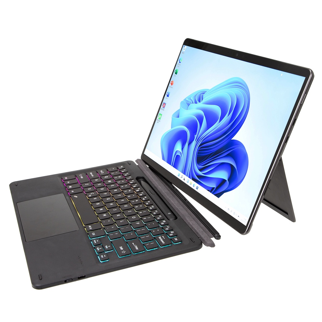 Bàn Phím Cơ 7 Màu Có Đèn Nền Từ Tính Cho surface pro x pro 8 pro 9 surface pro 8 / 9