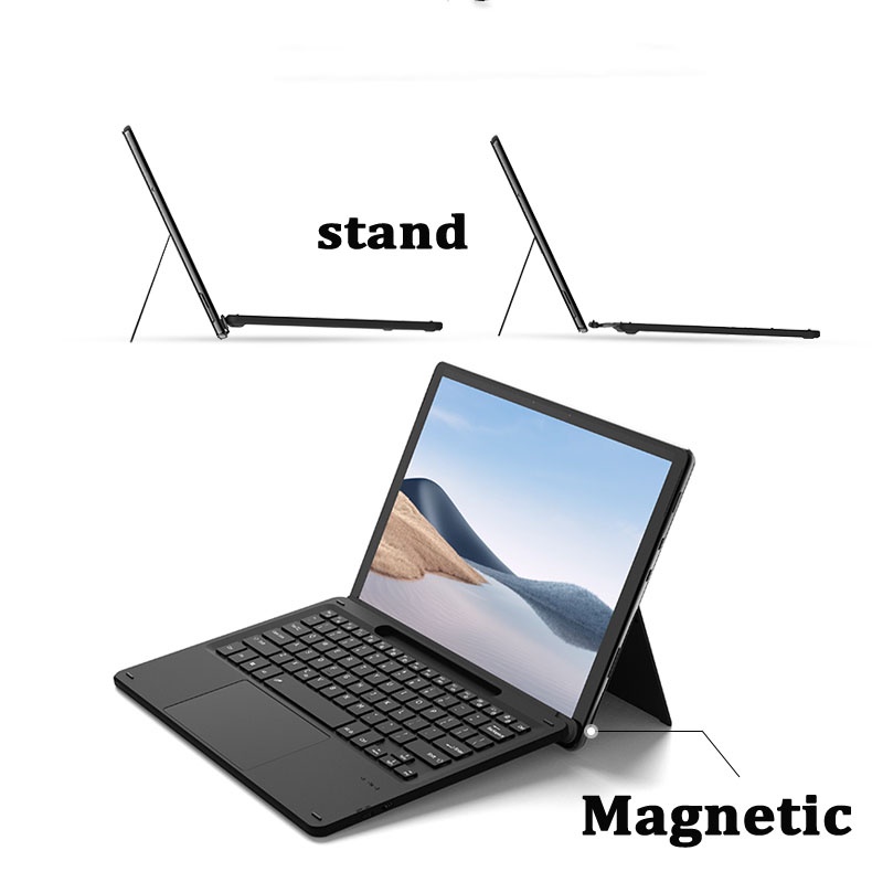 Bàn Phím Cơ 7 Màu Có Đèn Nền Từ Tính Cho surface pro x pro 8 pro 9 surface pro 8 / 9