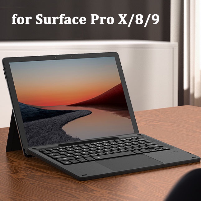 Bàn Phím Cơ 7 Màu Có Đèn Nền Từ Tính Cho surface pro x pro 8 pro 9 surface pro 8 / 9