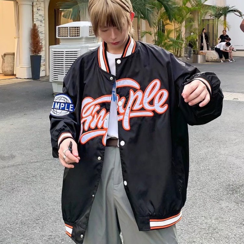 Áo Khoác bomber Thêu Chữ Thời Trang Cho Cặp Đôi