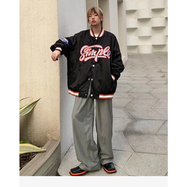 Áo Khoác bomber Thêu Chữ Thời Trang Cho Cặp Đôi
