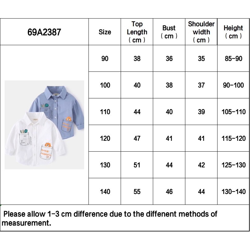 Soffny Áo Sơ Mi Dài Tay Có Cổ Thời Trang Cho Bé Trai