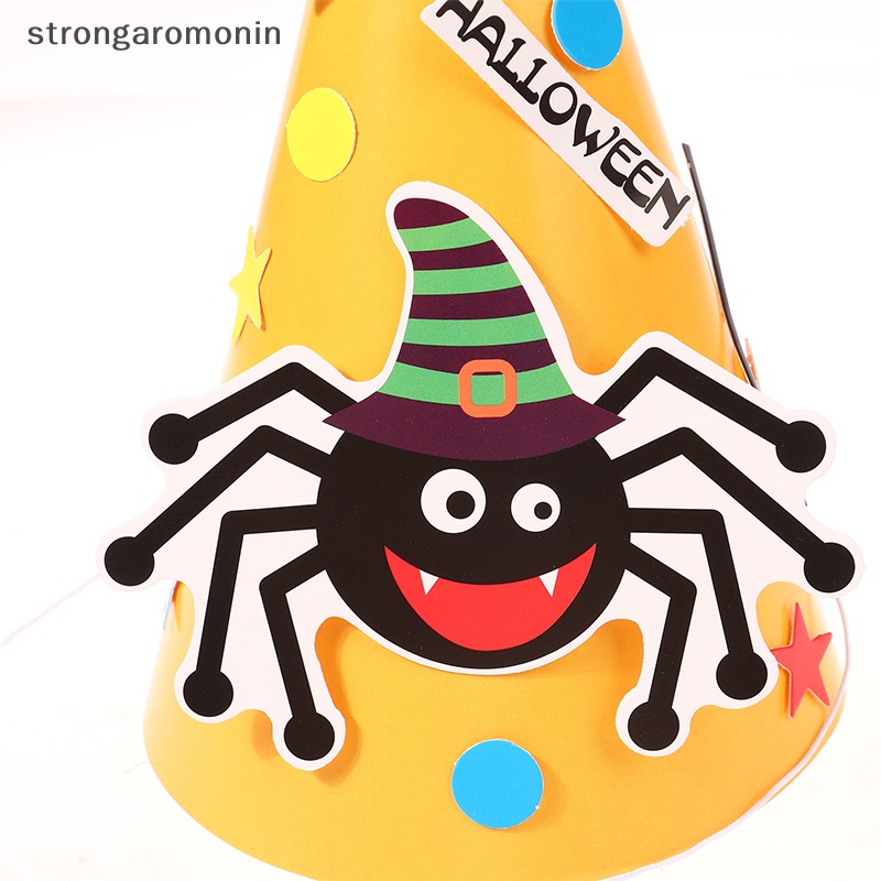 Mũ Giấy Màu Đen Hóa Trang Phù Thủy / Dơi / Bí Ngô / Mèo Ma Cà Rồng Cho Lễ halloween