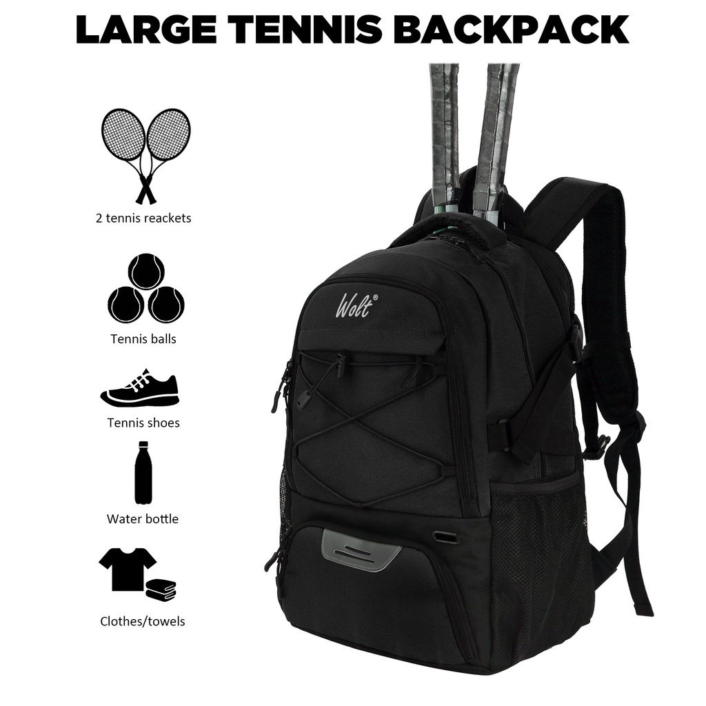 Set 2 Balo Thể Thao Đựng Giày tennis / Cầu Lông Chống Mài Mòn Chất Lượng Cao Cho Nam Nữ