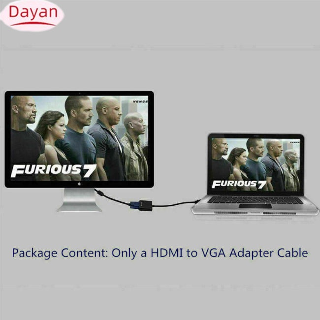 Cáp Chuyển Đổi hdmi 1080p Đầu Đực Sang vga Đầu Cái