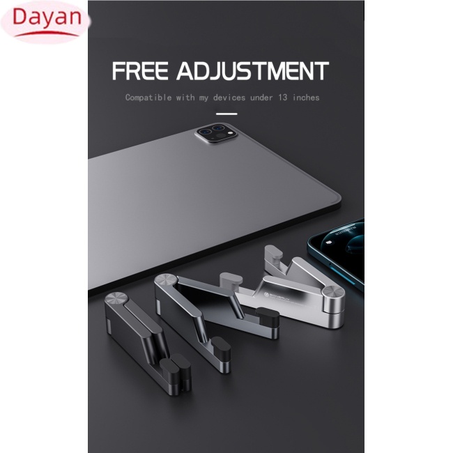 Giá Đỡ Điện Thoại / ipad Để Bàn mini Bằng Nhôm Gấp Gọn Tiện Dụng