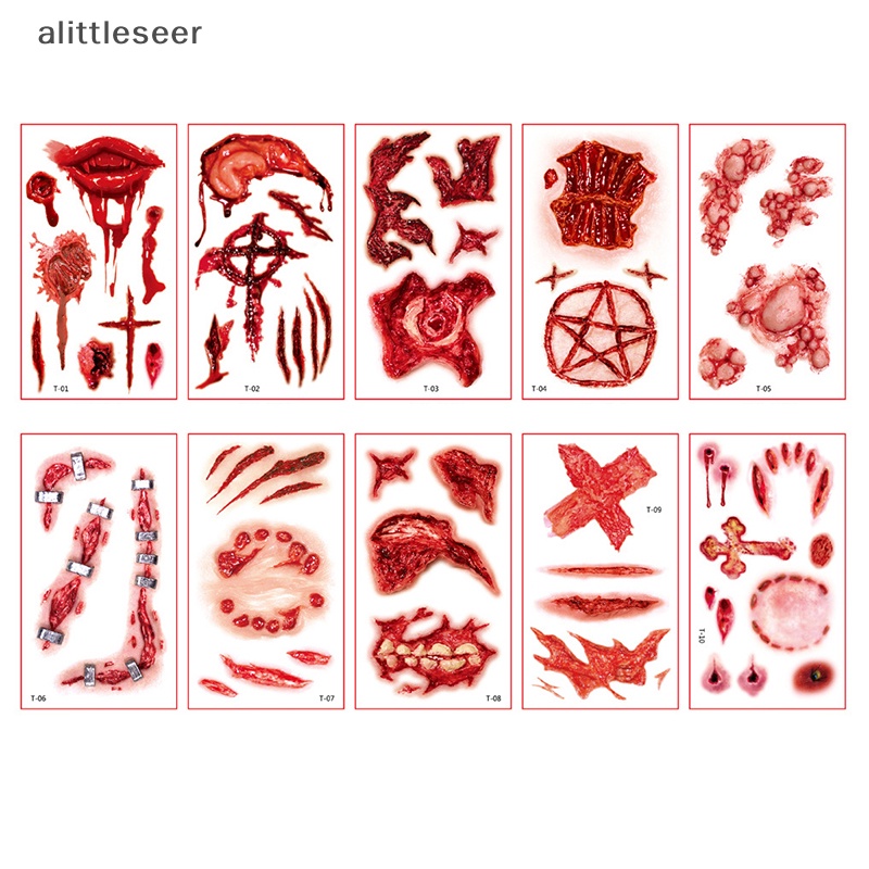 Er Set 10 Hình Xăm Dán Họa Tiết halloween Vui Nhộn Cho Trẻ Em