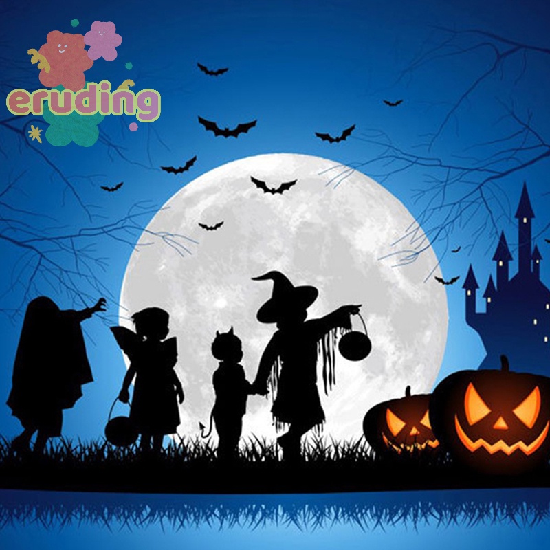 Bộ 12 Miếng Dán Trang Trí halloween Hình Dơi 3d Bằng pvc Màu Đen