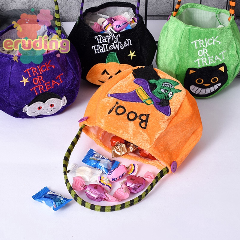 Túi Đựng Kẹo Hình Quả Bí Ngô / Mèo Đen Phong Cách halloween 2022