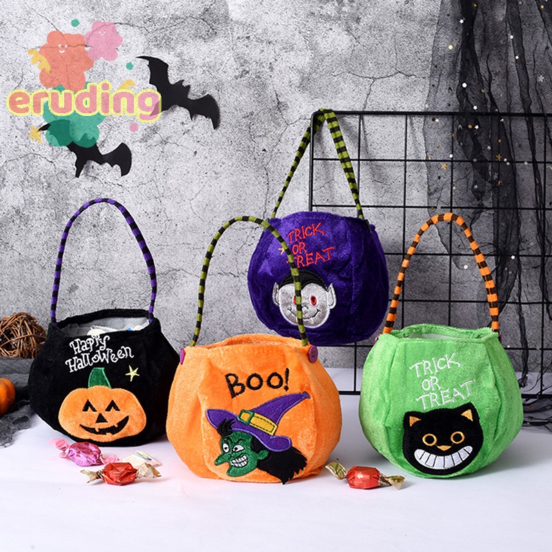 Túi Đựng Kẹo Hình Quả Bí Ngô / Mèo Đen Phong Cách halloween 2022