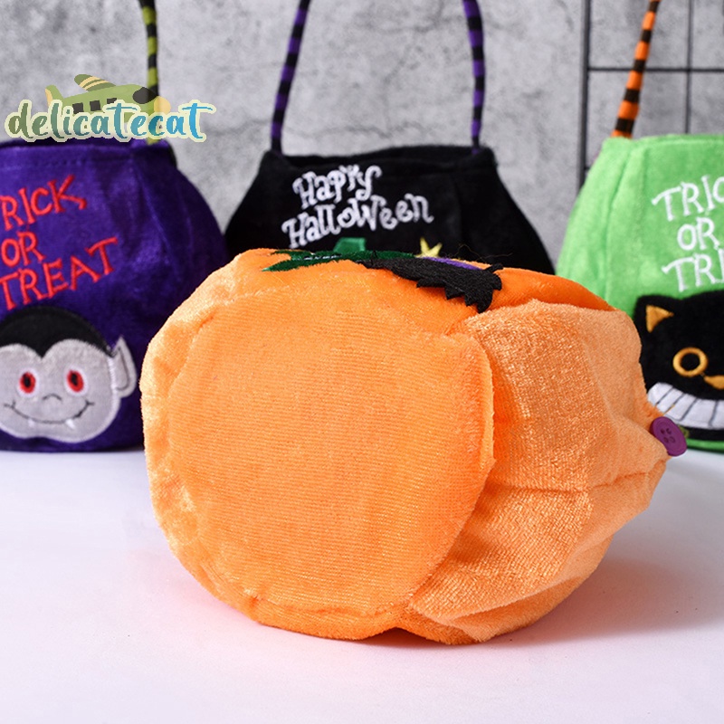 Túi Đựng Kẹo Hình Quả Bí Ngô / Mèo Đen Phong Cách halloween 2022
