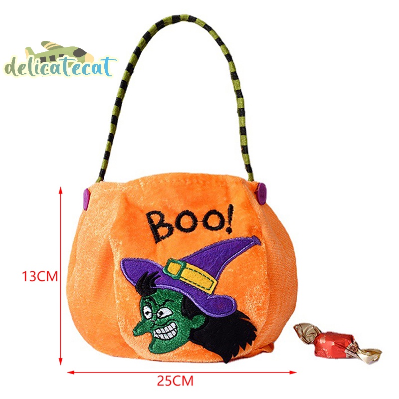 Túi Đựng Kẹo Hình Quả Bí Ngô / Mèo Đen Phong Cách halloween 2022