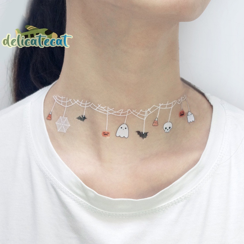 Hình Xăm Dán Mặt Và Cơ Thể Hóa Trang halloween Chống Nước Vui Nhộn Cho Bé