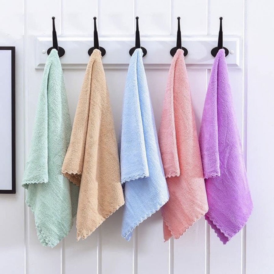 Khăn mặt lông cừu xuất Hàn KT 30*50 cm