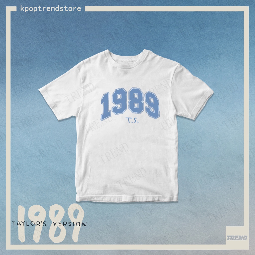 Taylor swift Áo Thun Tay Ngắn Dáng Rộng Chất Liệu cotton Thời Trang Mùa Hè Phong Cách harajuku Cho Nam Và Nữ 1989