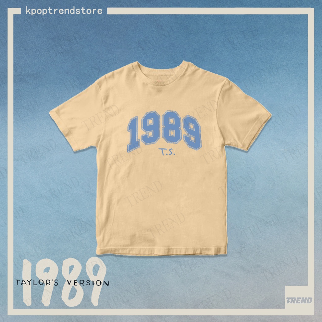 Taylor swift Áo Thun Tay Ngắn Dáng Rộng Chất Liệu cotton Thời Trang Mùa Hè Phong Cách harajuku Cho Nam Và Nữ 1989