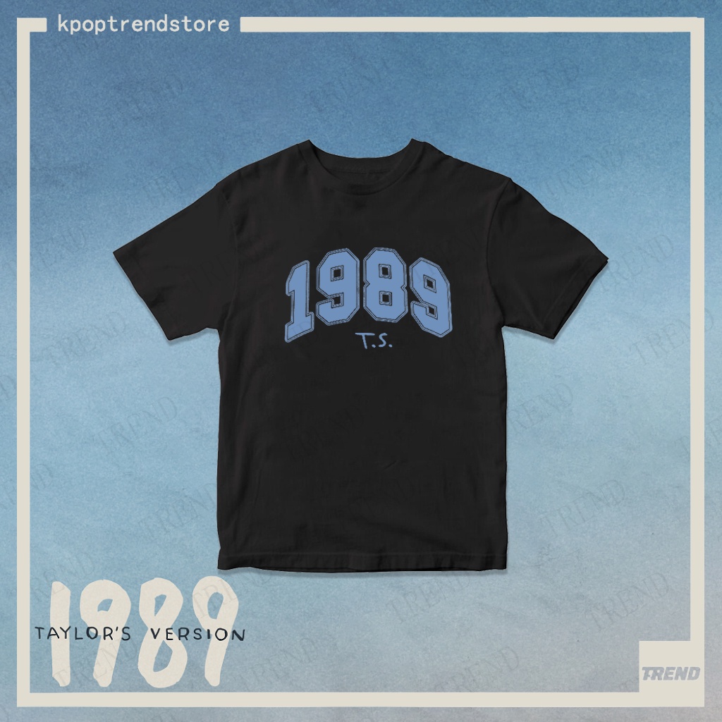 Taylor swift Áo Thun Tay Ngắn Dáng Rộng Chất Liệu cotton Thời Trang Mùa Hè Phong Cách harajuku Cho Nam Và Nữ 1989