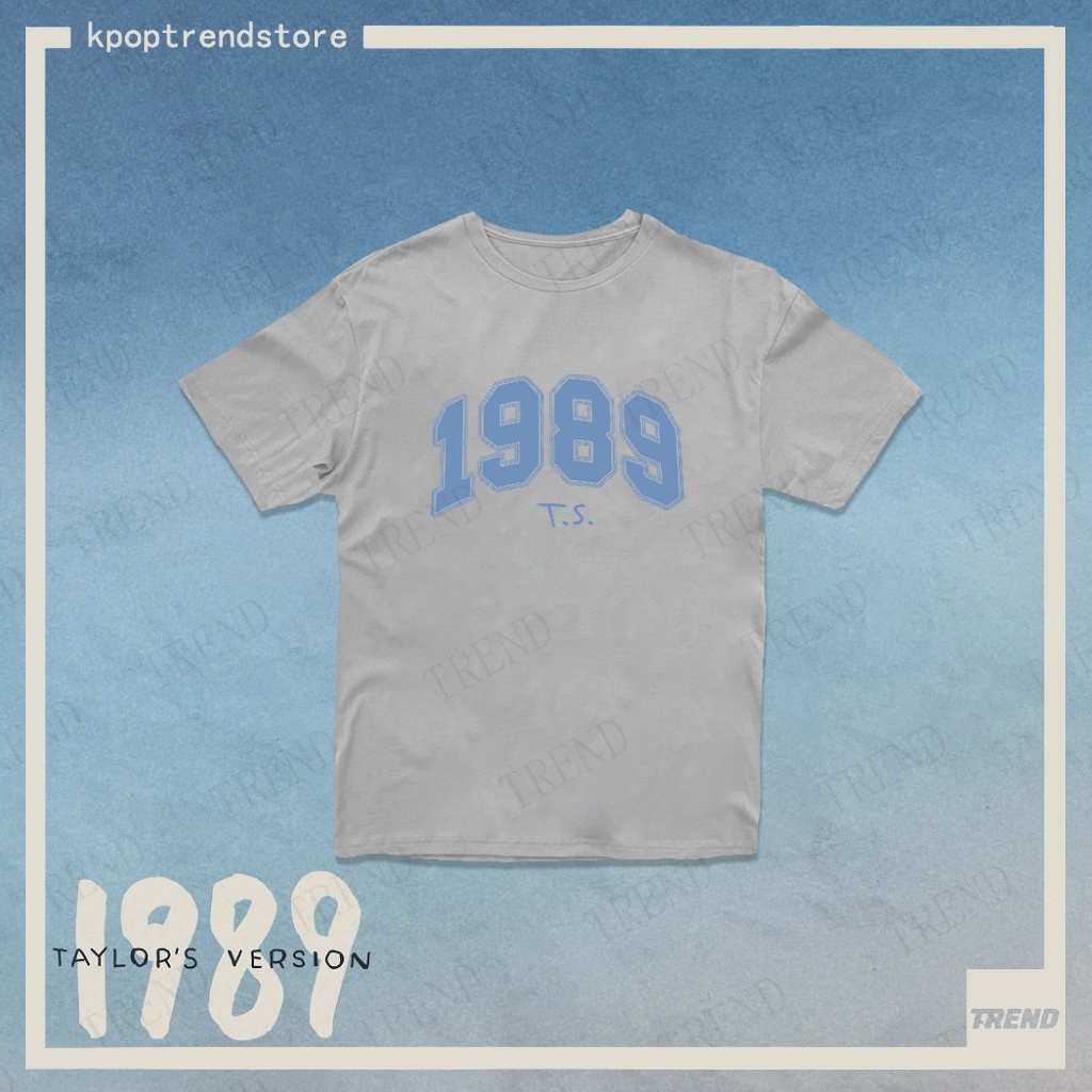 Taylor swift Áo Thun Tay Ngắn Dáng Rộng Chất Liệu cotton Thời Trang Mùa Hè Phong Cách harajuku Cho Nam Và Nữ 1989