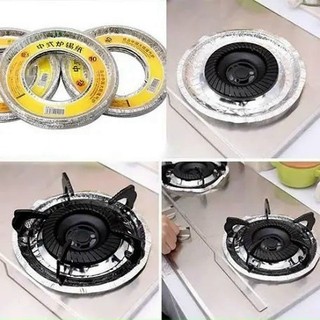 Sét 10 tờ giấy lót bạc bếp ga tiện ích loại tròn chống bẩn