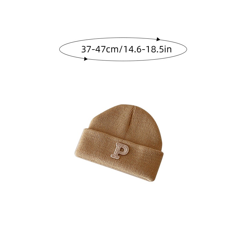 Mũ Len beanie Mềm Mại Màu Trơn Giữ Ấm Tai Cho Bé Sơ Sinh 0-12 Tháng Tuổi