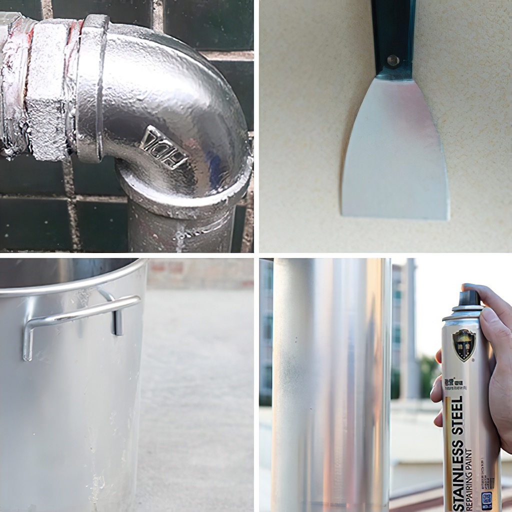 Sơn Bạc Mạ Crom Sơn Xịt Mạ Chrome Sáng Bóng 350ml - Chai Sơn Mạ Siêu Bóng