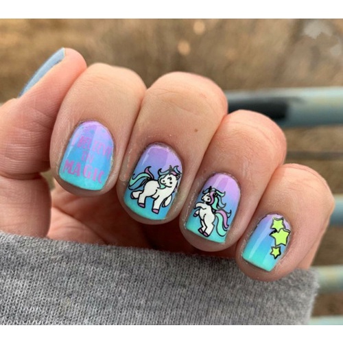 Hình Dán Tăng Cường Móng Tay Kỳ Lân