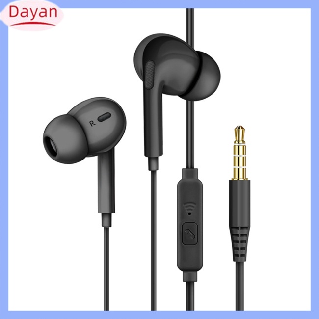 Tai Nghe bass Nhét Tai Có Dây 3.5mm Kèm mic Màu Sắc macaron