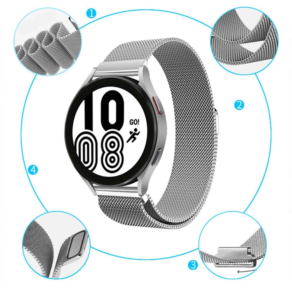 Vòng Đeo Tay Từ Tính Bằng Thép Không Gỉ 22mm Cho zeblaze gtr 3 pro zeblaze gtr 3 pro