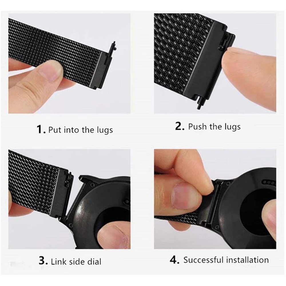 Vòng Đeo Tay Từ Tính Bằng Thép Không Gỉ 22mm Cho zeblaze gtr 3 pro zeblaze gtr 3 pro